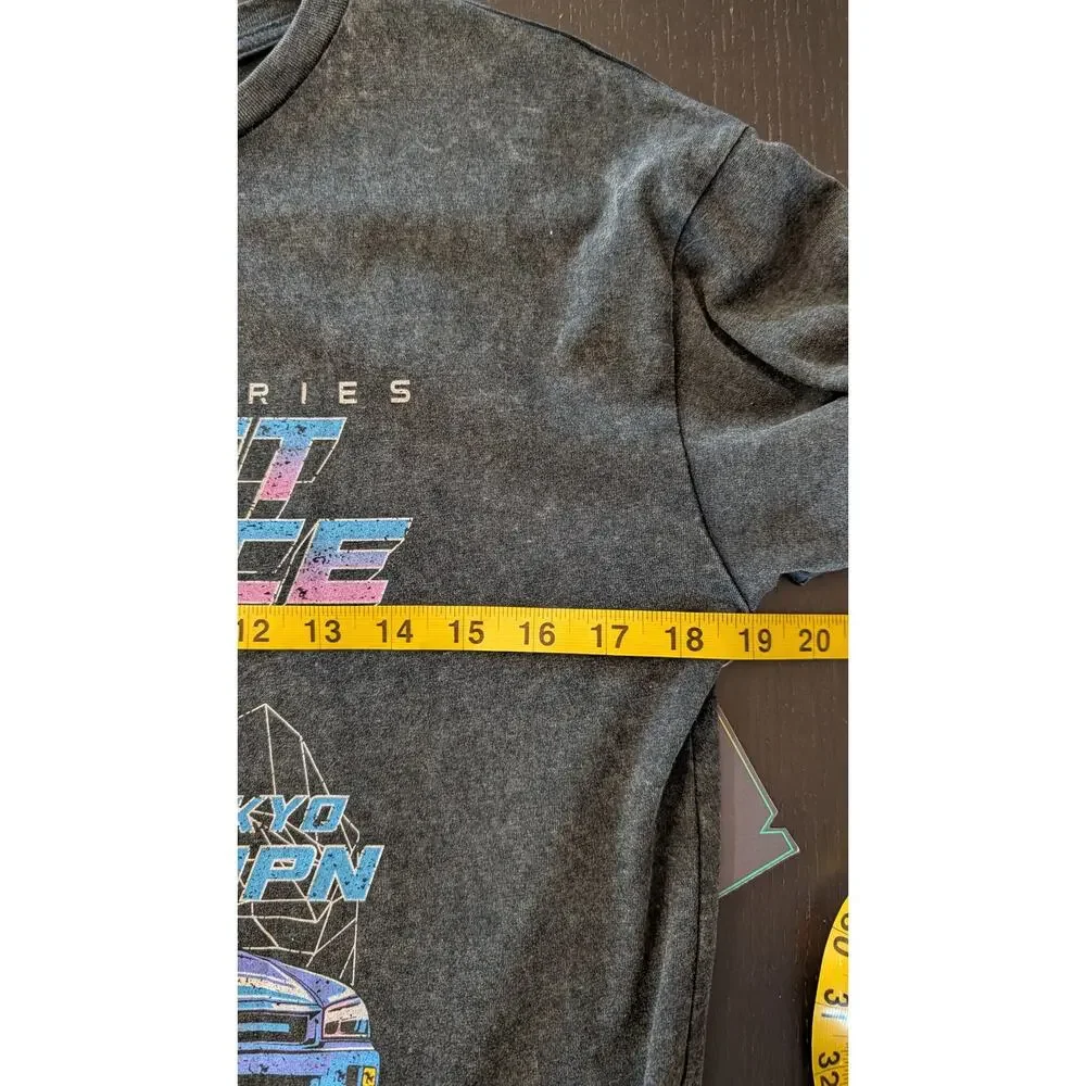 Univibe NEW Tokyo Street Race Graphic Tee Large JDM Skyline Relaxed Fit
